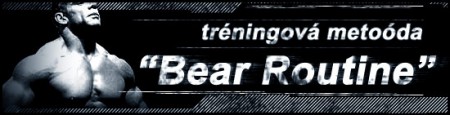 Bear routine - objemovy tréning 